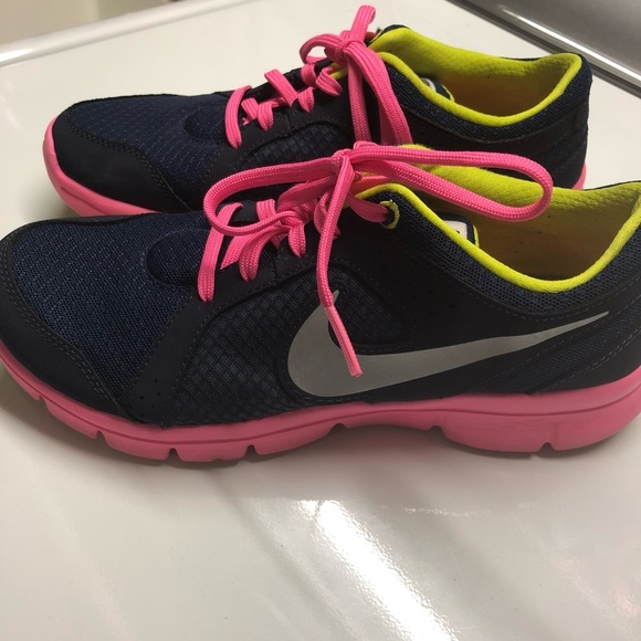 LNike Flex Experience RN 2 blue gray pink sneakers - Picture 2 of 8